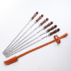 A set of skewers 670*12*3 mm in a leather quiver в Севастополе