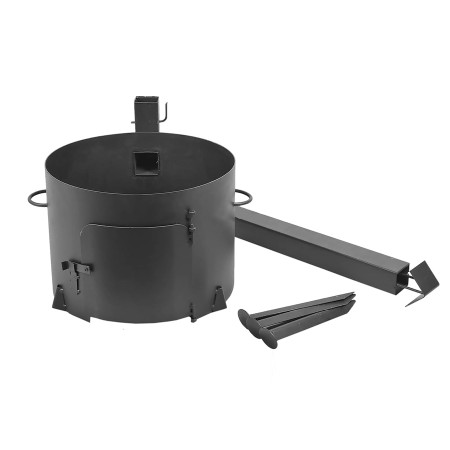 Stove with a diameter of 340 mm with a pipe for a cauldron of 8-10 liters в Севастополе