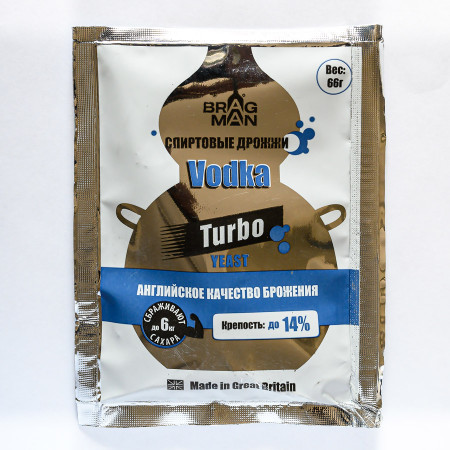 Turbo yeast alcohol BragMan "Vodka TURBO" (66 gr) в Севастополе