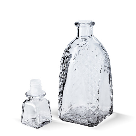 Бутылка (штоф) "Арка" стеклянная 0,5 литра с пробкой  в Севастополе